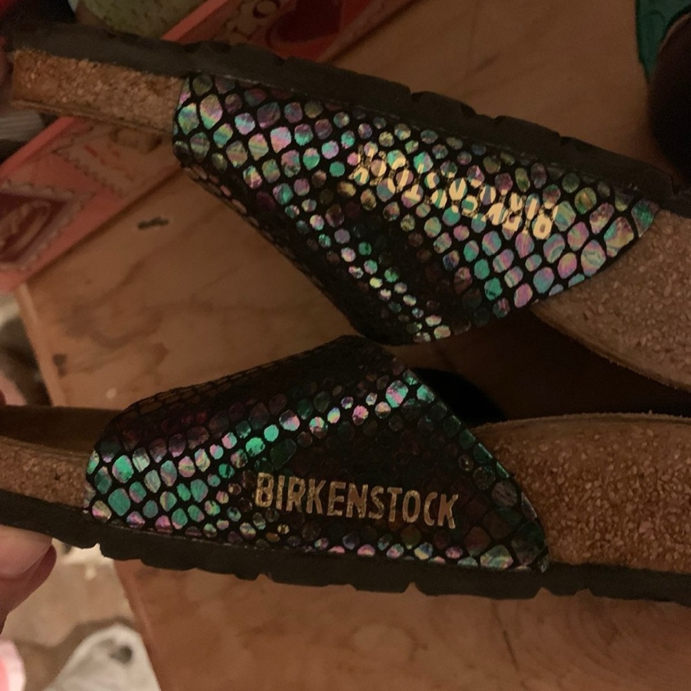 Birkenstock Iridescent Sandals with Cork Footbed - Picture 2 of 4